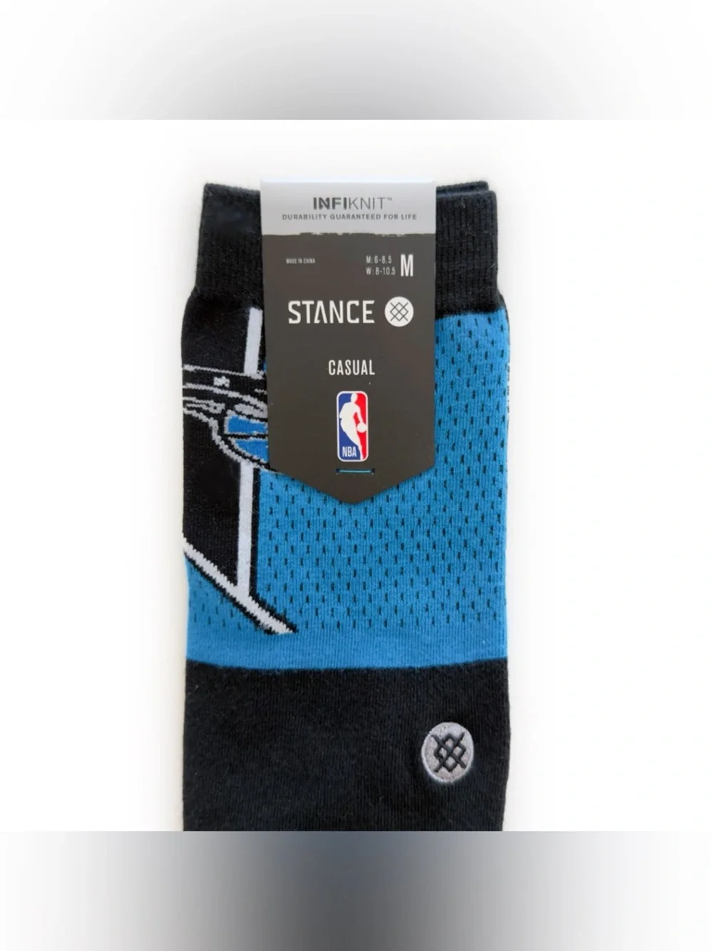 Stance Orlando Magic Shortcut Crew Socks Medium Mens Womens NBA Fan Gear Blue